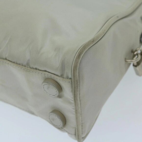 PRADA Hand Bag Nylon Gray Auth 68818 - Picture 10 of 14